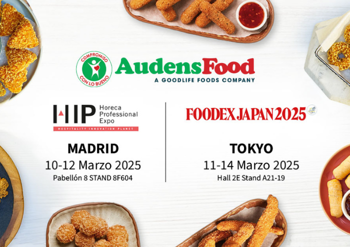 Audens Food auf der HIP Madrid und der Foodex Japan